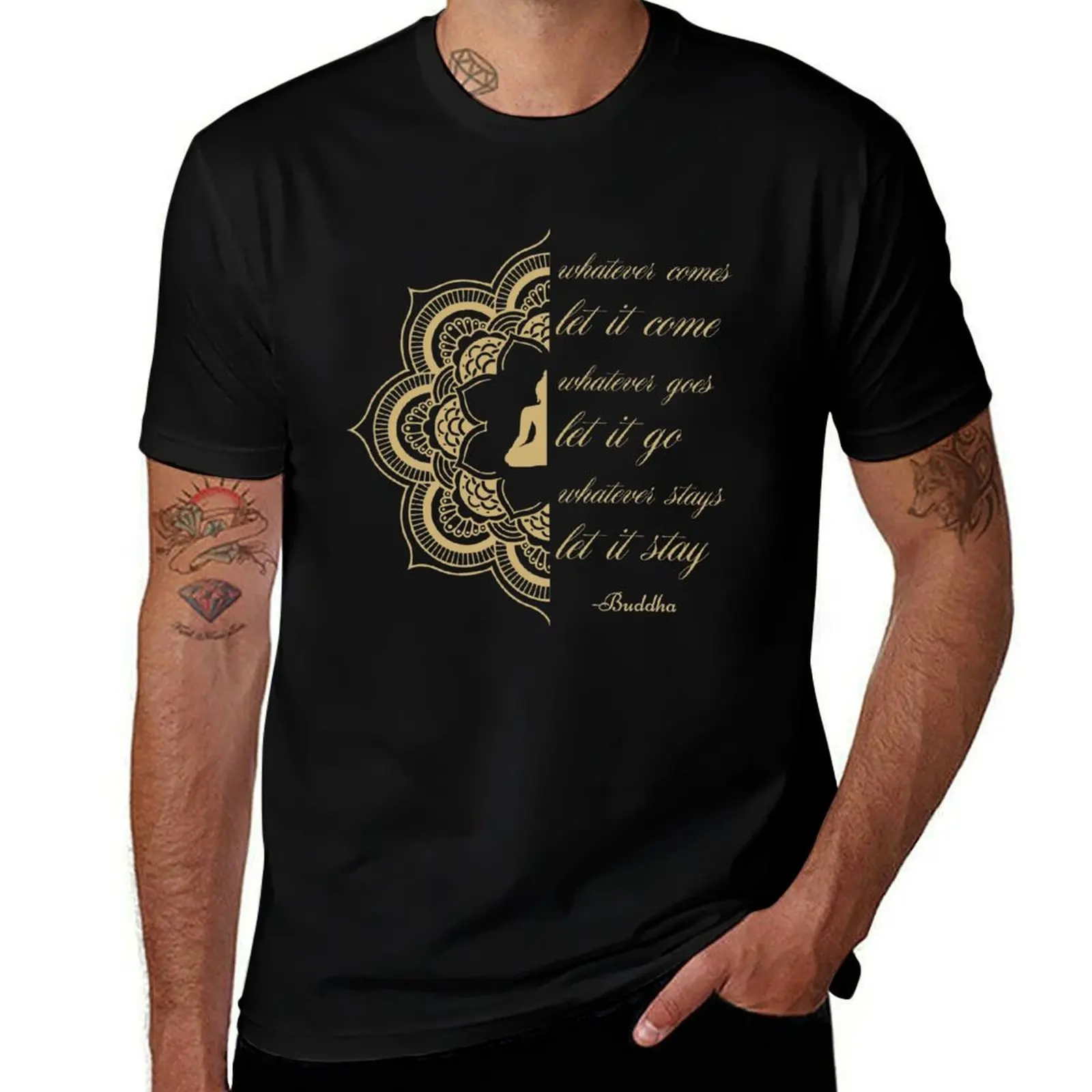 WHATEVER STAYS LET IT STAY T-Shirt Minimal Art Print T-Shirt