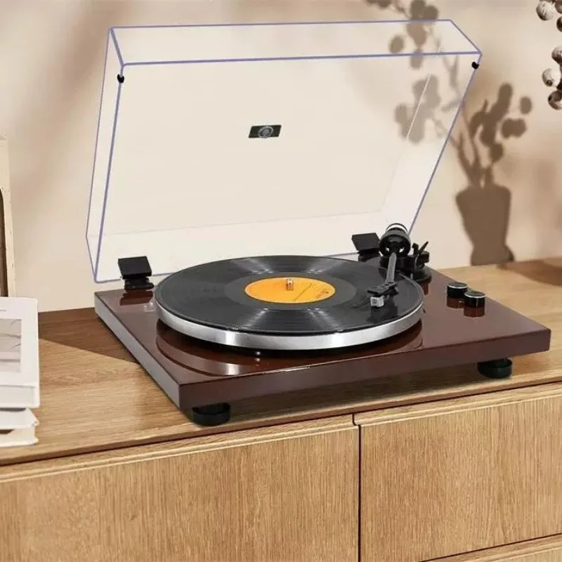 Professional Dynamic Magnetic Vinyl Record Player, HIFI High Fidelity Turntable with Bluetooth & Automatic Stop Function