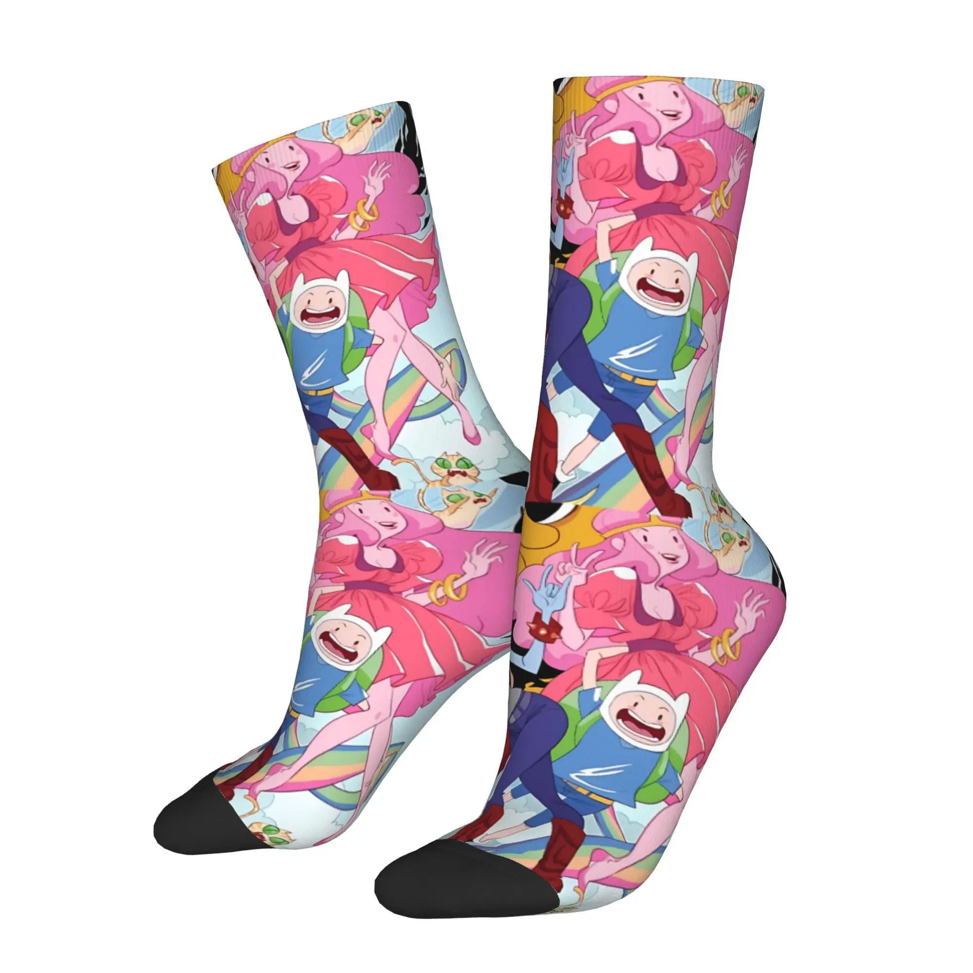 

Magic Dogs and humans Adventure Time Sock Printed Man Polyester