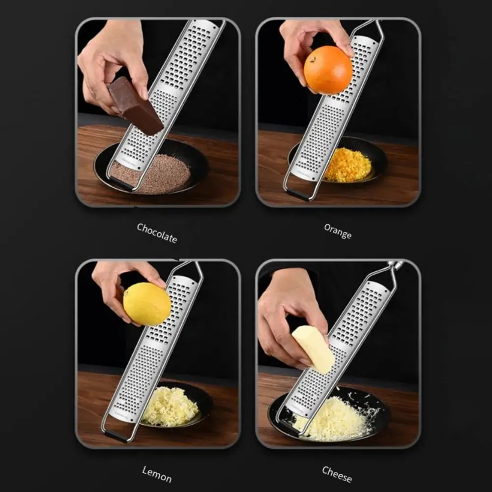 

304 Stainless Steel Cheese Grater,Multi-Function Chocolate Lemon Cheese Zester,Slicer Fruit Peeler Kitchen Gadget