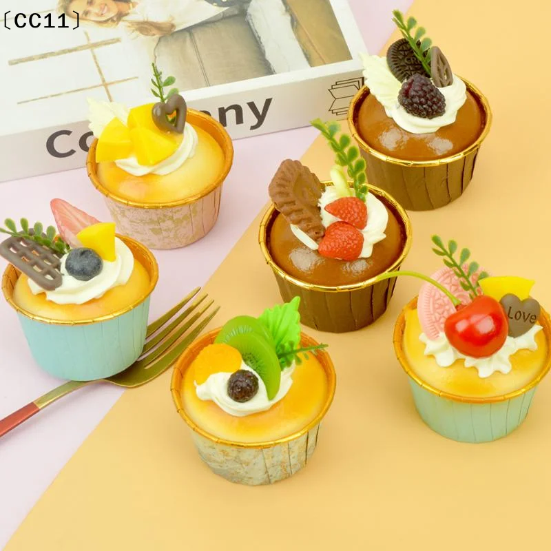 1pcs Fake Cake Soft Flavor Cake Model Simulation Props Food Model Cabinet Decoration Wedding Props Scale Model Decoration〔CC11〕