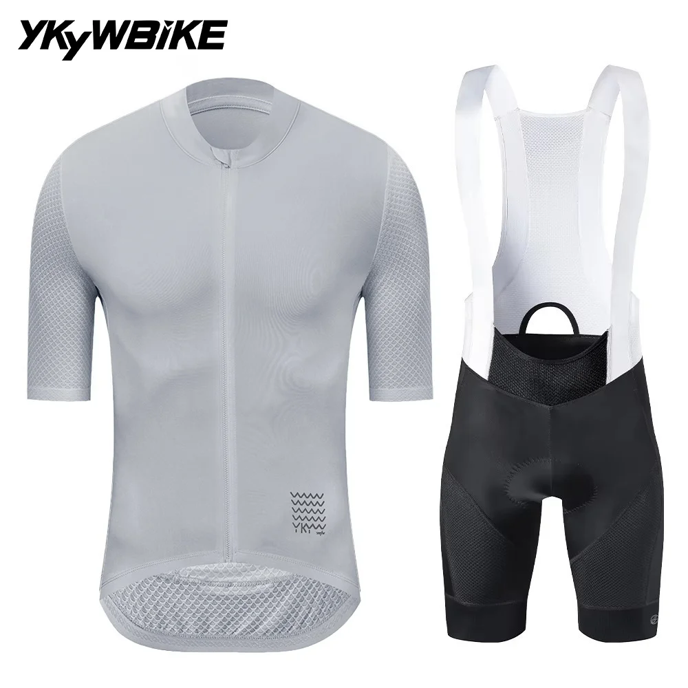 YKYWBIKE Men's Cycling Set Summer Cycling Jersey Kits Road Bike Clothes Bicycle Clothing Riding Maillot Cycling Clothing