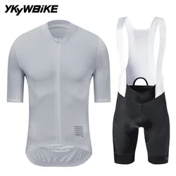 YKYWBIKE Men's Cycling Set Summer Cycling Jersey Kits Road Bike Clothes Bicycle Clothing Riding Maillot Cycling Clothing