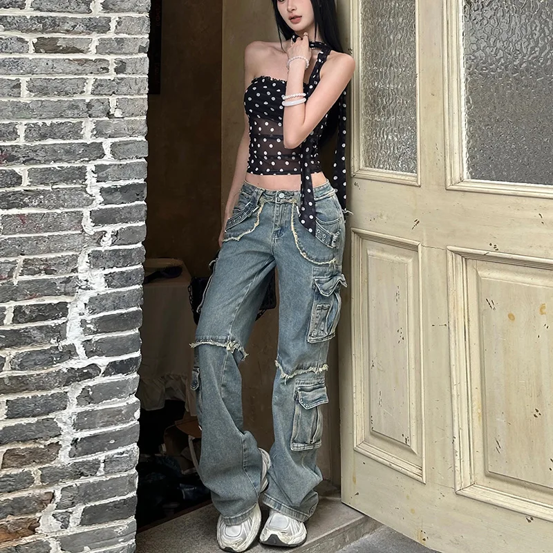 

2025 Spring New Women's Fashion Street Style Off-Shoulder Vest Slimming Top