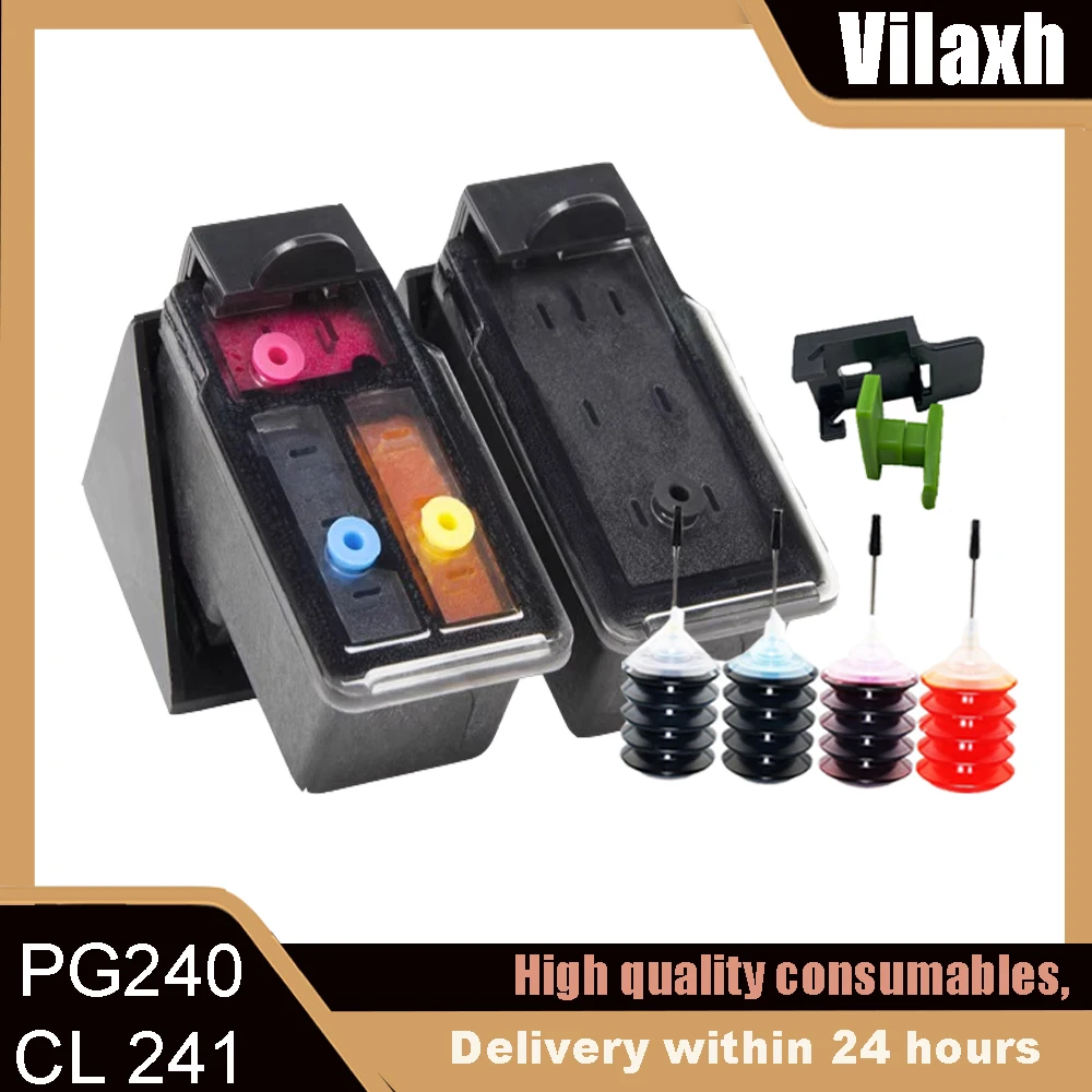 

PG240 CL241 PG-240 CL-241 Compatible Ink Cartridge 240XL 241XL For Canon Pixma MG3522 MG3122 MG3620 MG3520 MG4220 MG3220 MG2220
