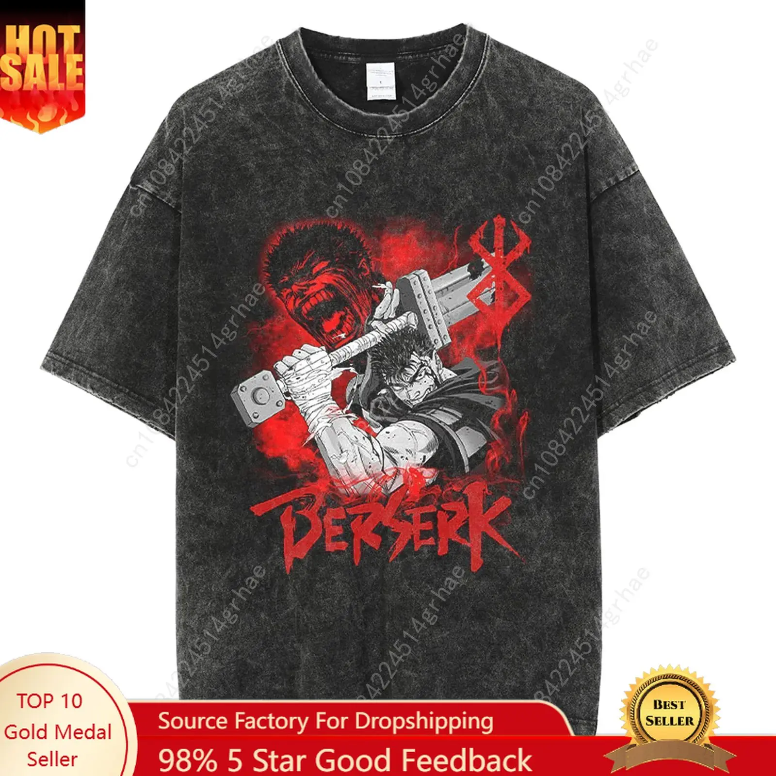 

Rampage Series washed printed new men's T-shirt a fashionable men's graphic T-shirt