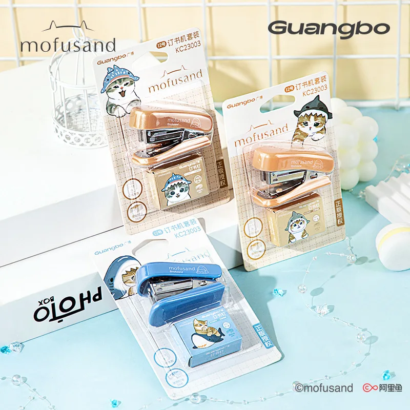 High Appearance Quality Cute Shark Cat Student Office Compact Portable Practical Stapler Nail Puller