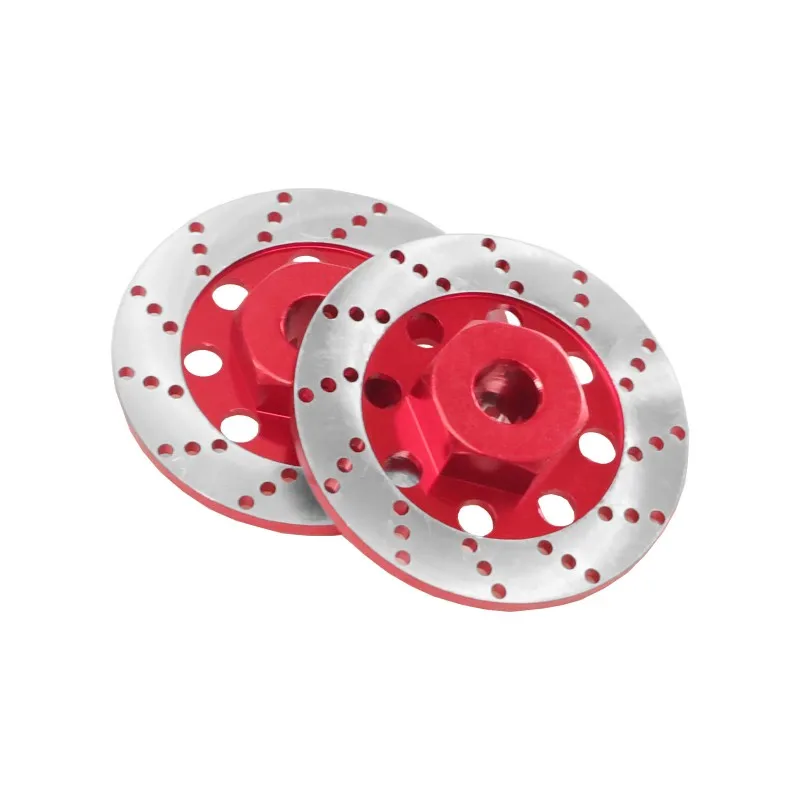 

AS96-Hex Adapter 4PCS RC Car Wheel Hub Connector 12Mm Metal Brake Disc Simulation Brake For 1/12 1/14 1/16 On-Road RC Car