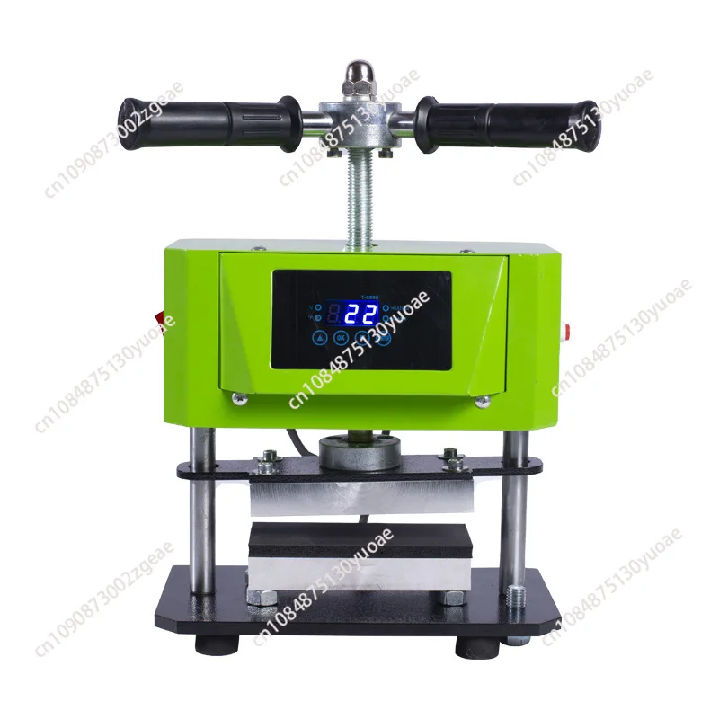 Small Manual Hydraulic Rosin Machine, Double Heating, DIY Heat Press Machine, Press Extraction, Resin Hot Press Machine，AP1907