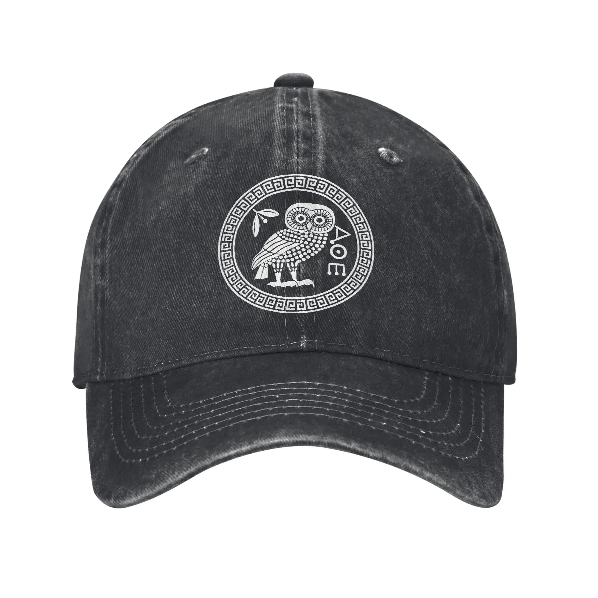 Athens Ancient Greece Athenian Owl Baseball Cap Classic Distressed Symbol Of At…