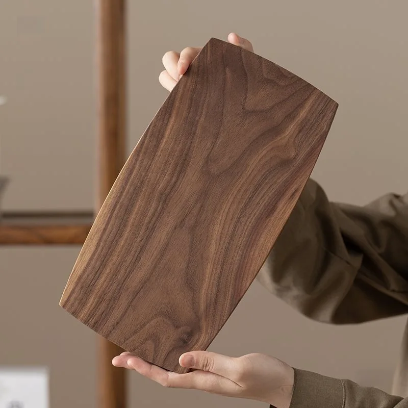 Tray North American black walnut Japanese coffee tea set dry brew tray household rectangular wooden afternoon