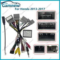 16Pin Car Head Unit Harness Power Adapter Cable With Canbus For Honda Jade XR-V Vezel Fit GK 2013-2019