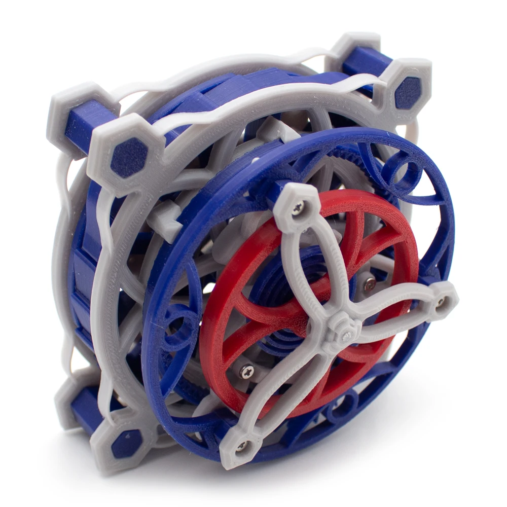 3D Printed Tourbillon Gear Transmission Model - Assembled Mechanical Educational Demonstration Tool