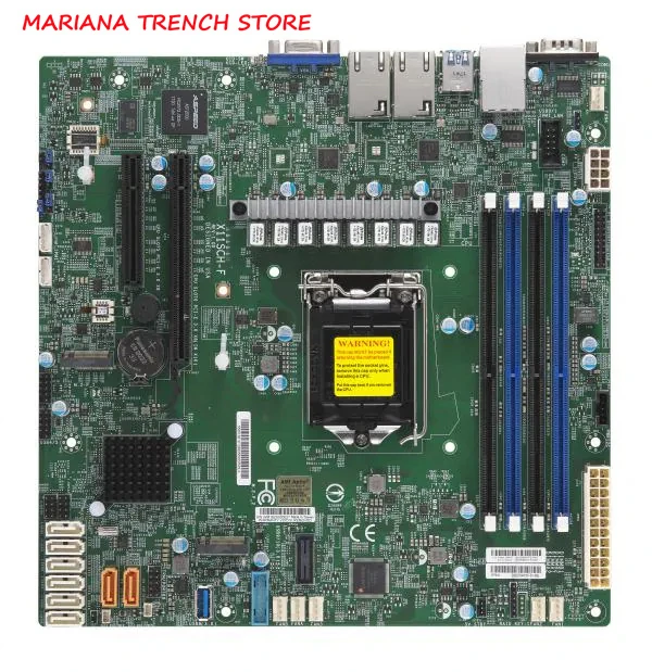 

X11SCH-F for Supermicro Motherboard 8th/9th Gen. Core i3 Single Socket LGA-1151 Xeon E-2100 E-2200 Processor Dual GbE LAN