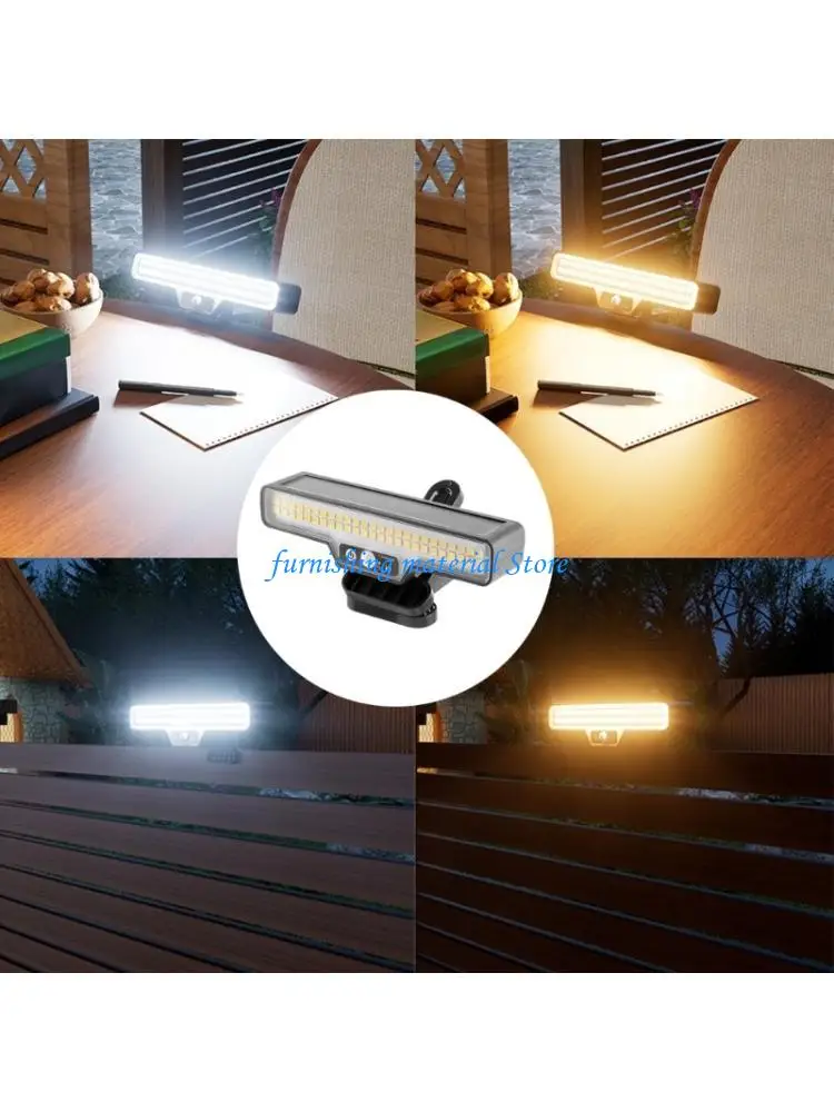 Y5GD Long Lasting Solar Clip Light High Conversion Solar Panel Provide All Night Brightness Security Lightings for Garden