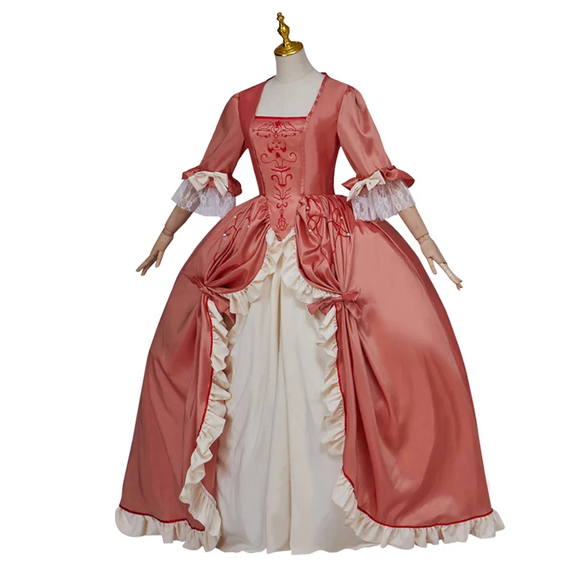 18th Century Marie Antoinette Victorian Rococo Pink  Nobility Elegant  Dress Halloween French Court Dress