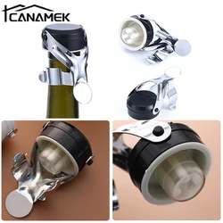 1 pz tappo di Champagne sigillante per bottiglie per Champagne spumante Prosecco spumante con una pompa a pressione incorporata