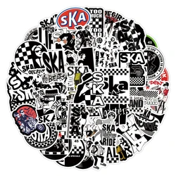 10/30/55pcs Ska Reggae Music Stickers Personalized Graffiti Decals Skateboard Phone Guitar Cool Black White Sticker Decorations
