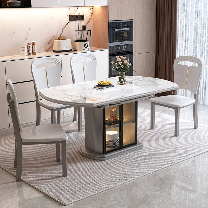 Coffee Restaurant Dining Table Kitchen Extendable Chairs Modern Luxury Dining Table Designer Lounge Muebles Salon Furniture