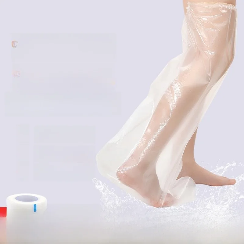 

Waterproof Bathing Leg Protection Gloves Extended ower Protection Splint Leakage Pre Long Bathing Foot Covers
