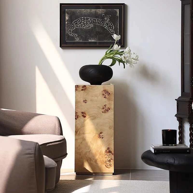 Escultura mesa de madeira pier base árvore tumor madeira retro estilo nanyang mobiliário doméstico loja de roupas femininas