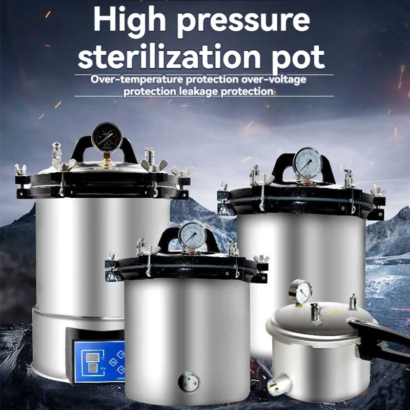 18L/24L Portable Dental Autoclave Vertical Sterilizer Sterilizing Tool Manicure Tool Dry Heat Sterilizer Surgical Instrument Dis