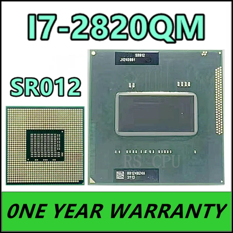 i7-2820QM i7 2820QM SR012 2.3 GHz Quad-Core Eight-Thread CPU Processor 8M 45W Socket G2 / rPGA988B