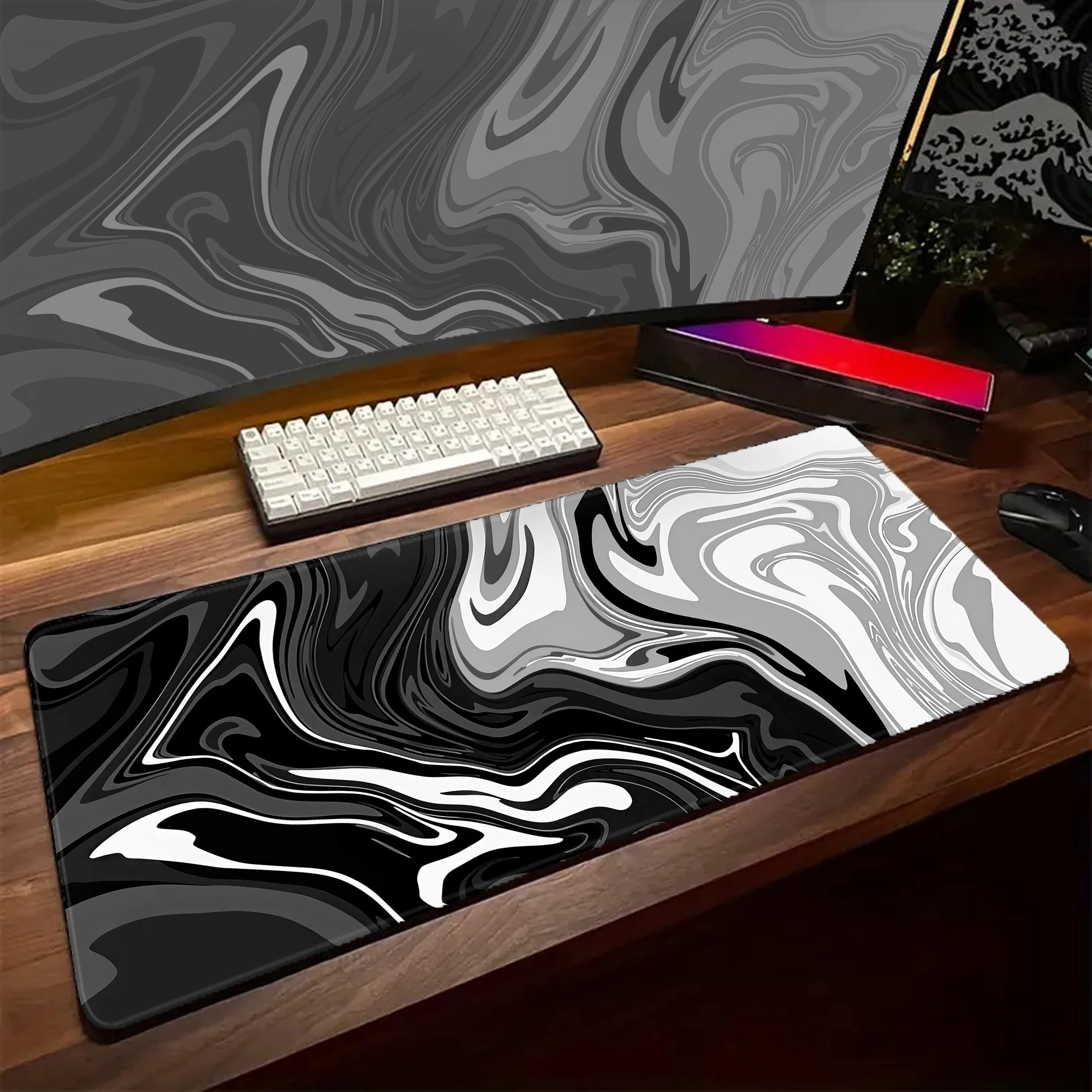 

Strata Liquid Mouse Pad Grande Mousepad Game Mouse Mat Mausepad Desk Mat Gaming Pc Accessories Keyboard Pads 900x400mm Rug