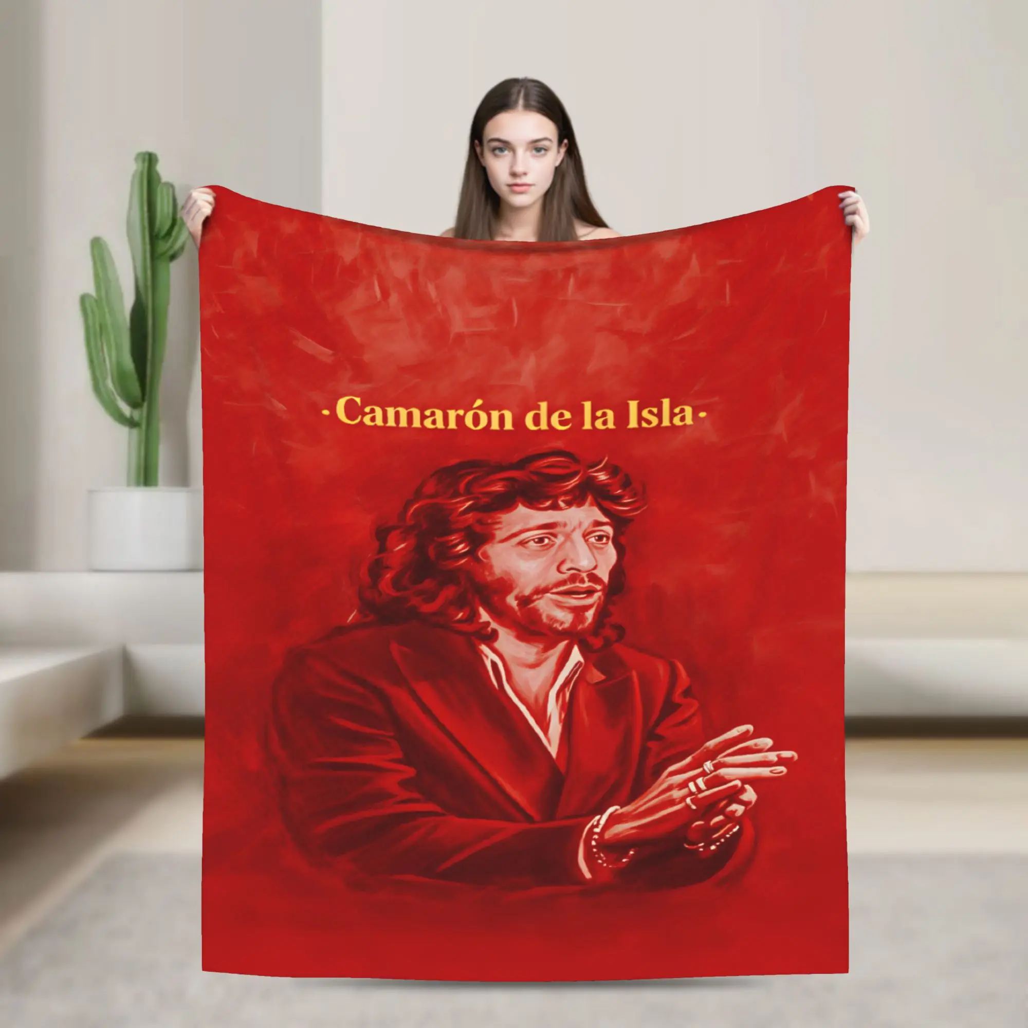 Camarón de la Isla  Soft Warm Blankets  Decorative Plush Throw Blanket Street Trend Bedroom Flannel Bedspread Sofa Bed Cover