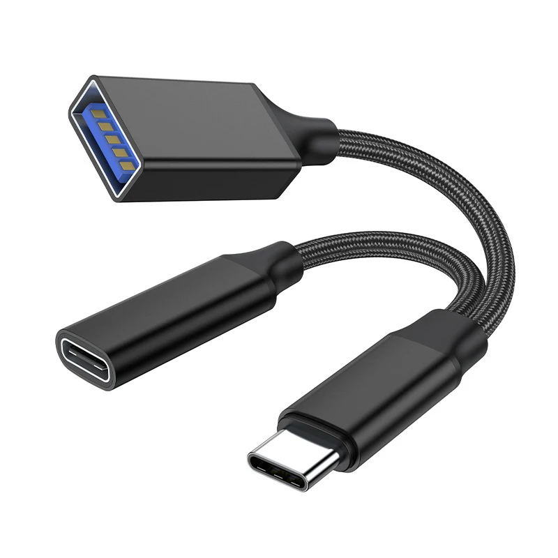 الهاتف المحمول OTG محول نوع C إلى مايكرو SD TF قارئ بطاقات نوع C إلى USB3.0 محول الكمبيوتر اللوحي القرص الصلب تمديد الذاكرة