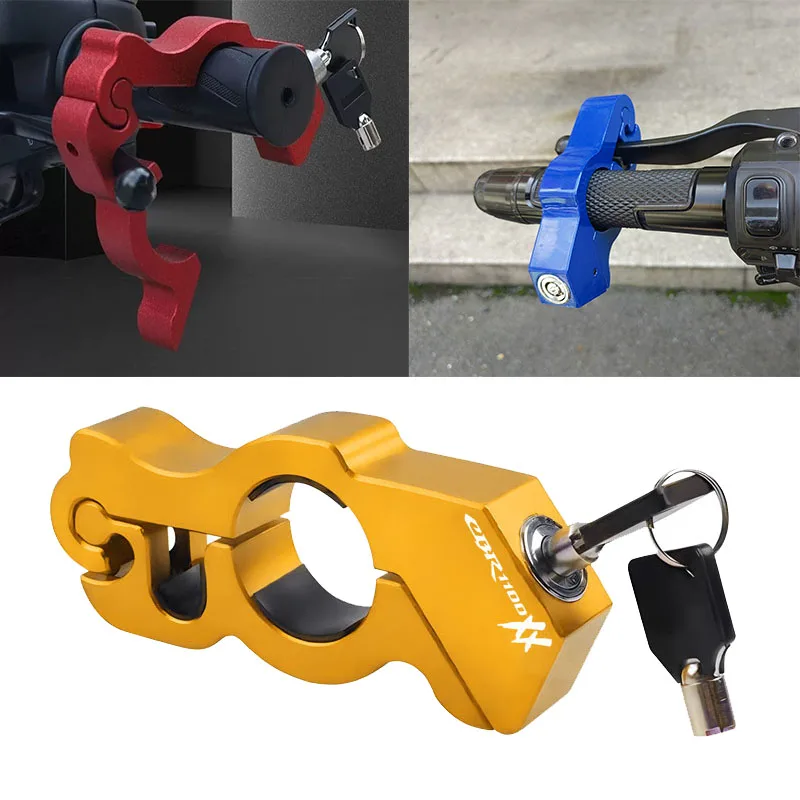 Hot Deals Fit For CBR1100XX  Motorcycle Handlebar Lock Handlebar Brake Handle Solid Lock Imitating Steal Lock Pull Theft