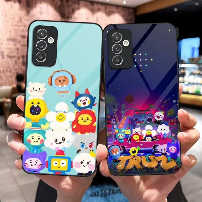 Чехол для телефона из закаленного стекла для Samsung S22 S21FE S20 Ultra A22 A52 A51 A12 A32 A42 Note 20 10 Pro Plus