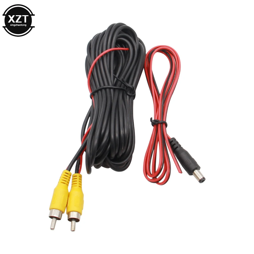 Cámara de visión trasera para coche, Cable RCA DC de 6m, Cable de vídeo para Monitor Multimedia inverso, accesorio de extensión