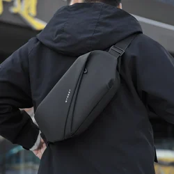 Bolso bandolera para hombre, mochila de hombro, pequeño, cruzado, para el pecho, para viaje, senderismo, impermeable, informal, a la moda