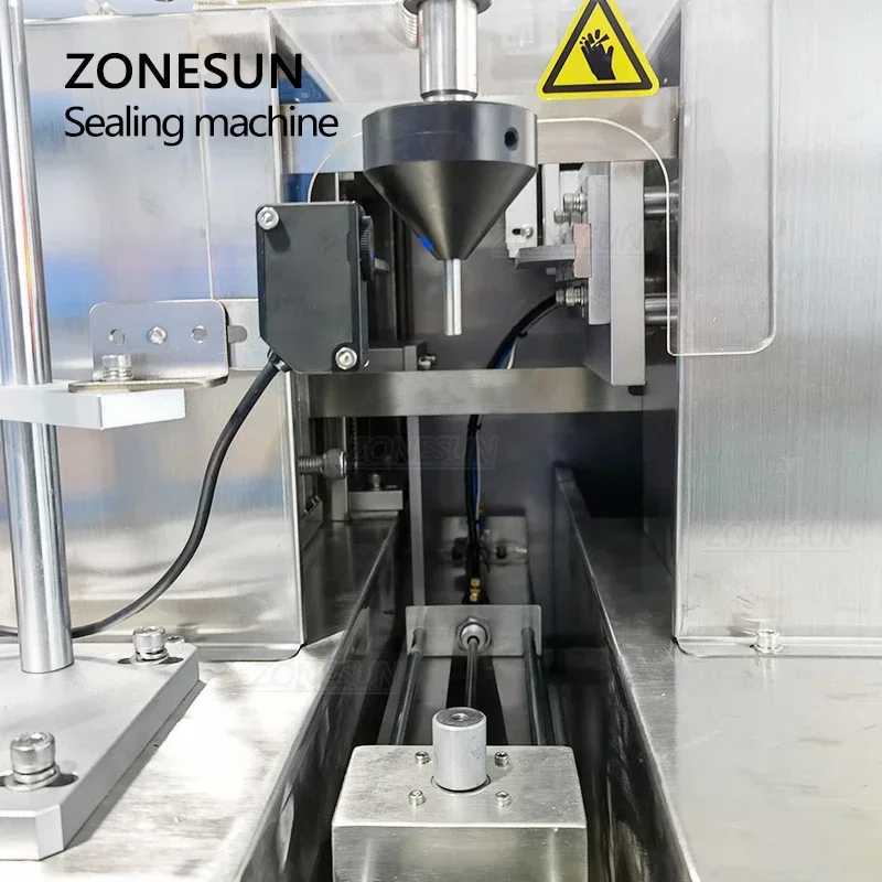 ZONESUN Semi Automatic Plastic Tube Ultrasonic Sealing Machine Hand Cream Cosmetic Ointment Date Coding ZS-FS002U