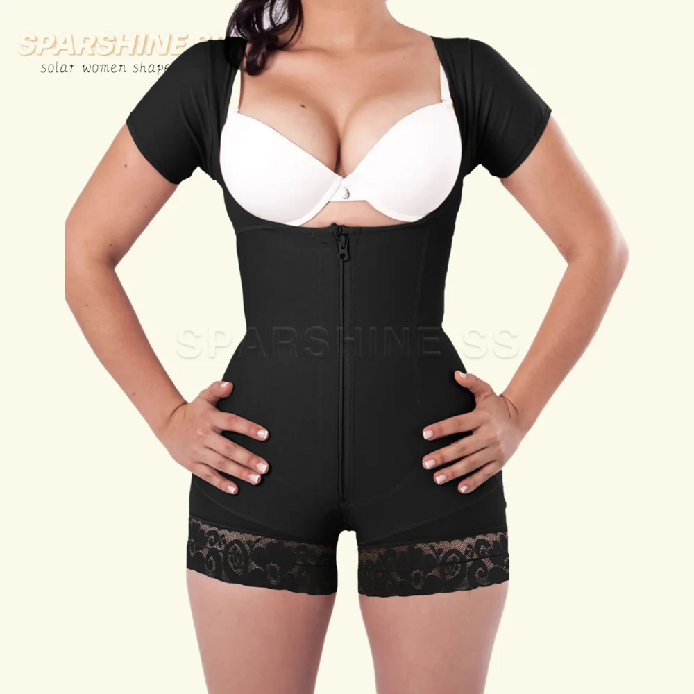 Women's Shapewear Fajas Colombianas Double Compression Bodysuits Seamless Waist Trainer Tummy Control Slimming Butt Lifter