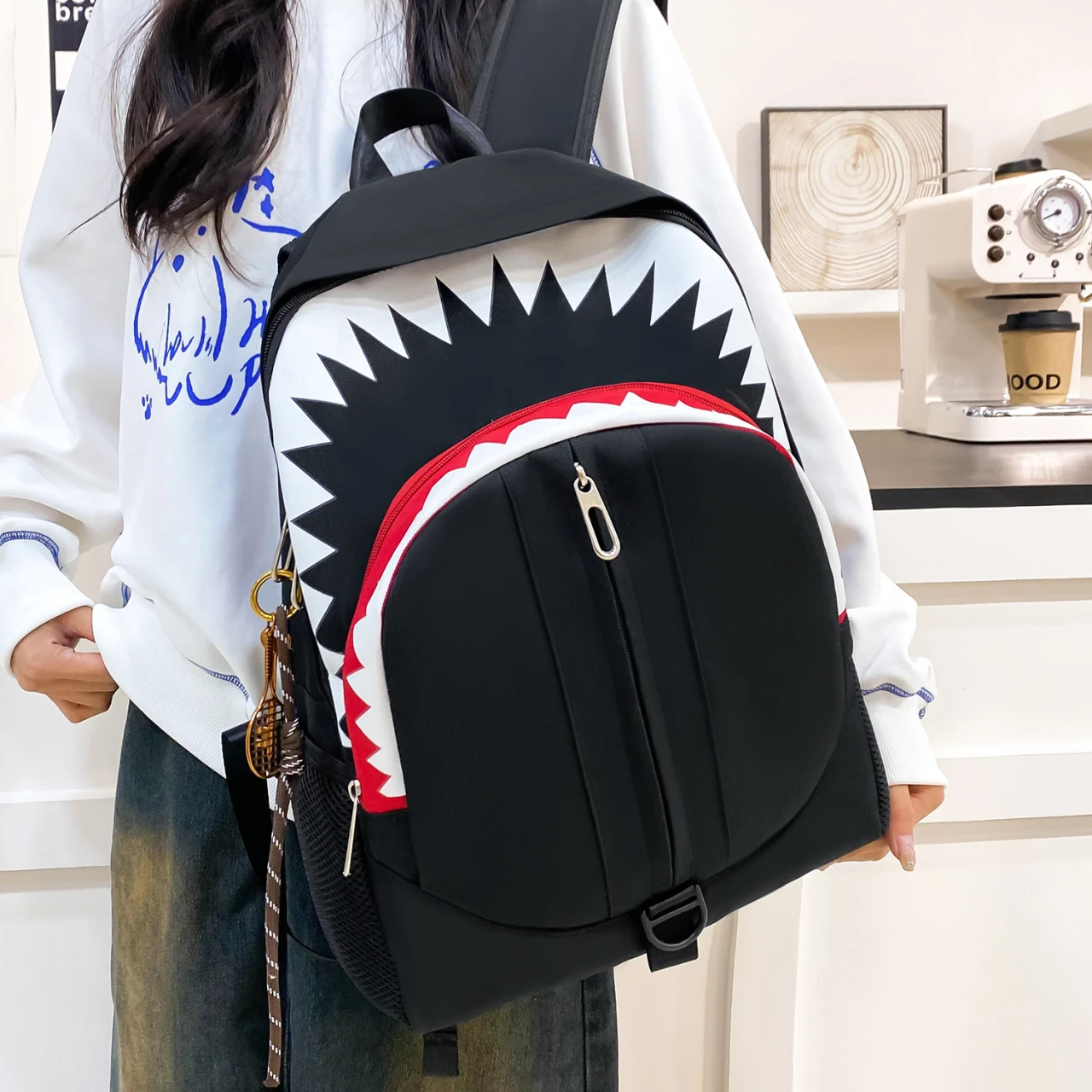 Large Capacity Glow-in-the-Dark Backpack - Lightweight & Waterproof, School Bag for Middle High School, Travel & Outdoor Use