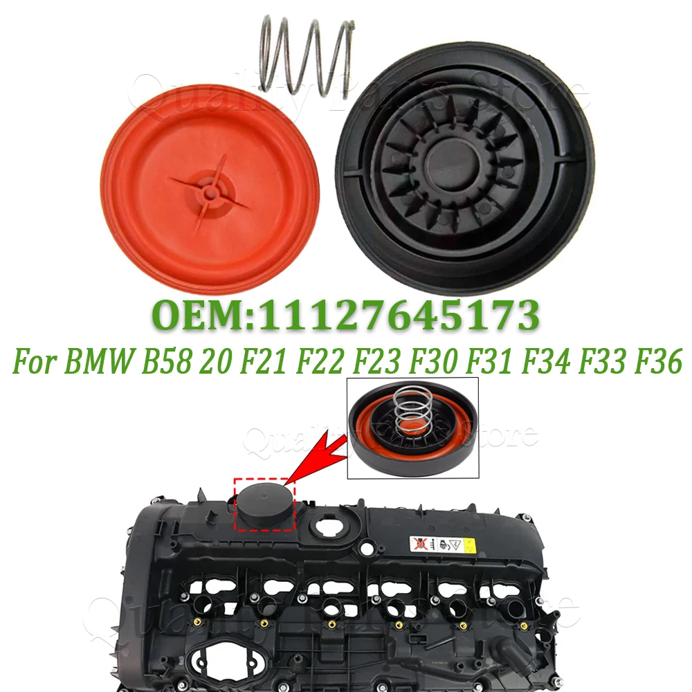 

PCV Valve Cover Repair Kit Valve Cap 11127645173 For BMW B58 F20 F21 F22 F23 F30 F31 F34 F33 F36 G30 G31 X3 X4 Car Accessories
