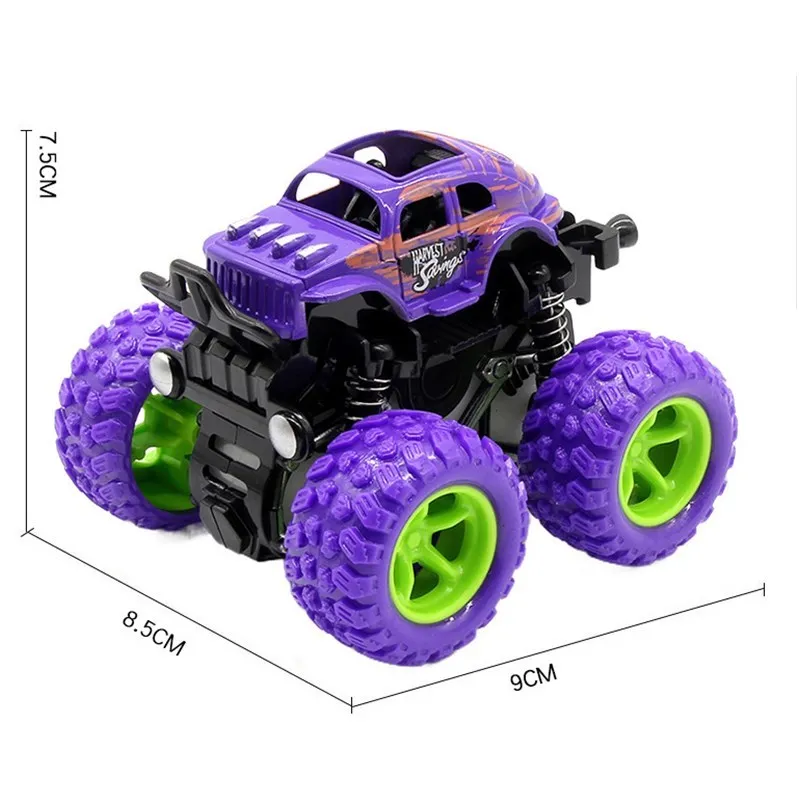 Big Wheel Monster Truck 360 gradi Flipping Car inerzia potenza di attrito SUV pressofuso giocattoli da esterno per bambini ragazzi regali di compleanno