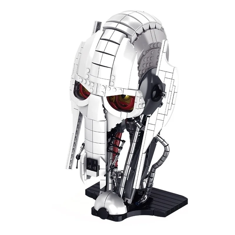 788 Uds. MOC General Grievous casco de bloques de construcción modelo película de guerra espacial decoración de escritorio Idea DIY juguetes de montaje regalos para niños