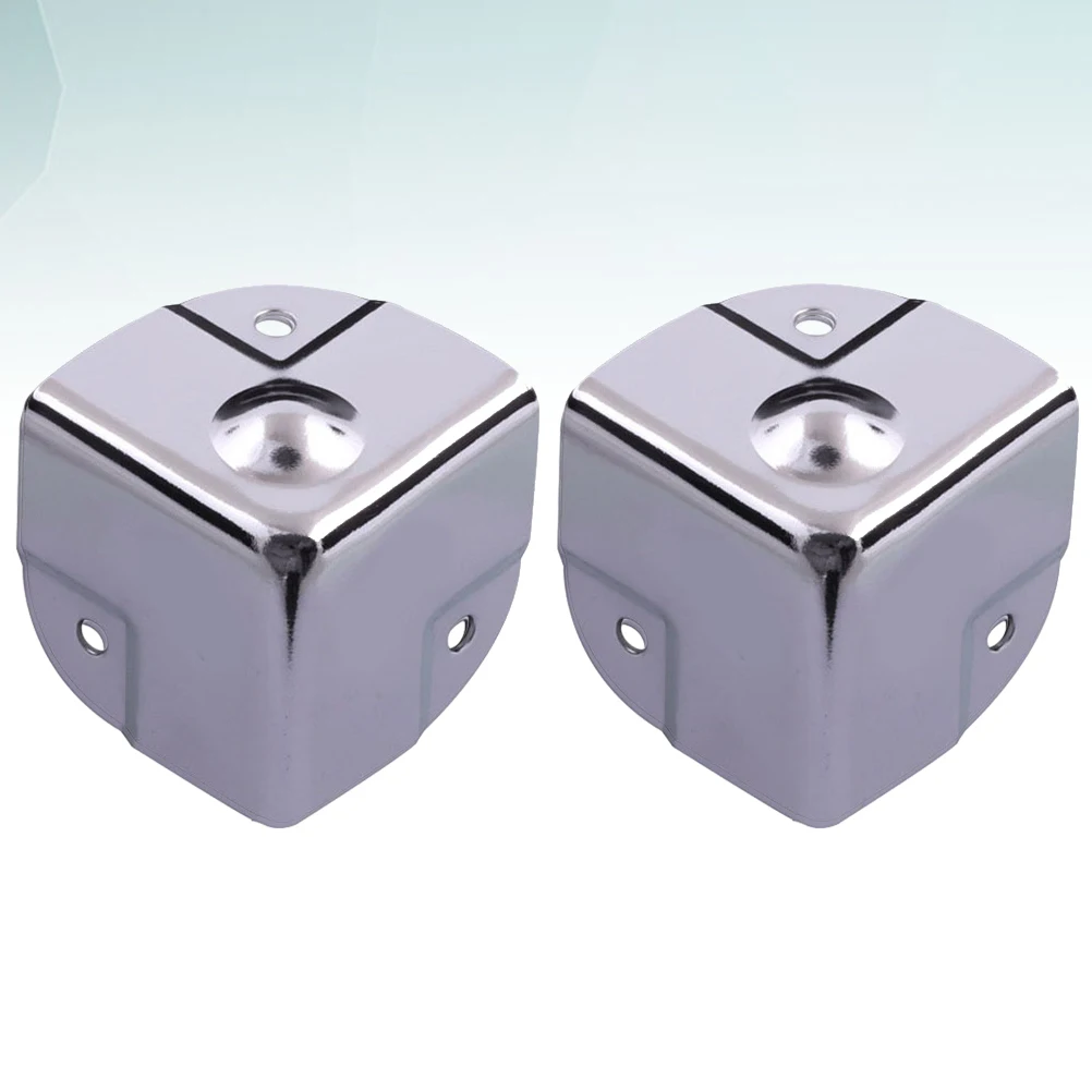 

4 Pcs Stainless Steel Corners Durable Elegant Retro Box Wrap Protector Desk Table Guard Aluminum Angle Hardware