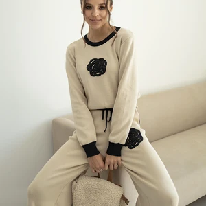 Casual Two Stück Mesh Set für Frauen, Blumenpullover, kombiniertes Mesh, Winter 12 Hauptverkäufe setze rote Kleidung - №3