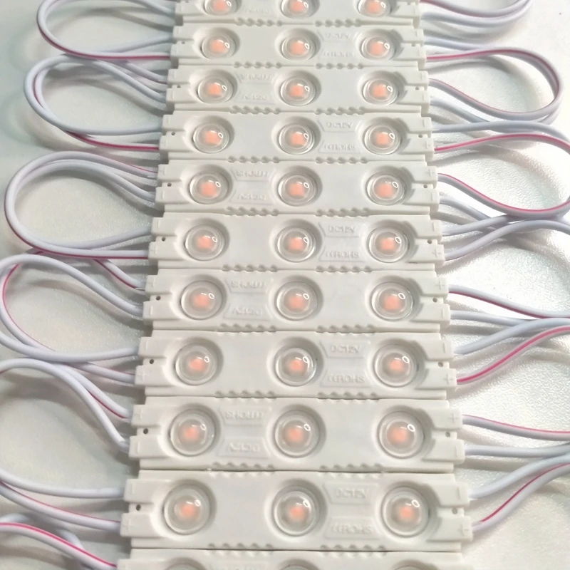 20 sztuk modułu LED SMD 2835 3LEDs 12V wtrysku obiektywu IP65 wodoodporny dla DIY oświetlenie projekt kaseton reklamowy