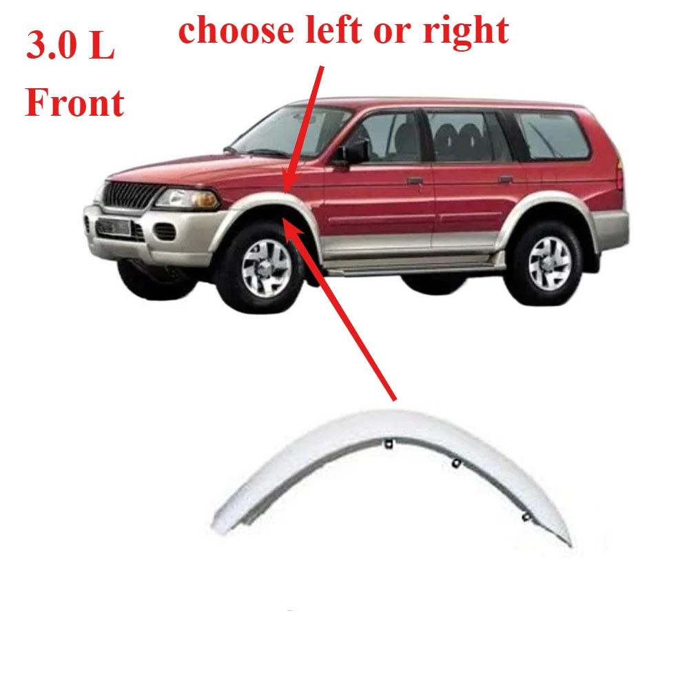 

1 Piece 3.0L 7420A054 front Wheel Eyebrow for Pajero Sport K90 Wheel Eyebrow for Nativa K80 Mudguard for Montero Sport 2000