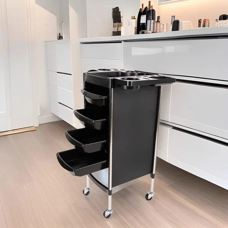 عربة صالون من الفولاذ المقاوم للصدأ، عربة تخزين ذات سعة كبيرة، عربة تصفيف الشعر، أثاث تجاري للسيارة، Empujador YSTC