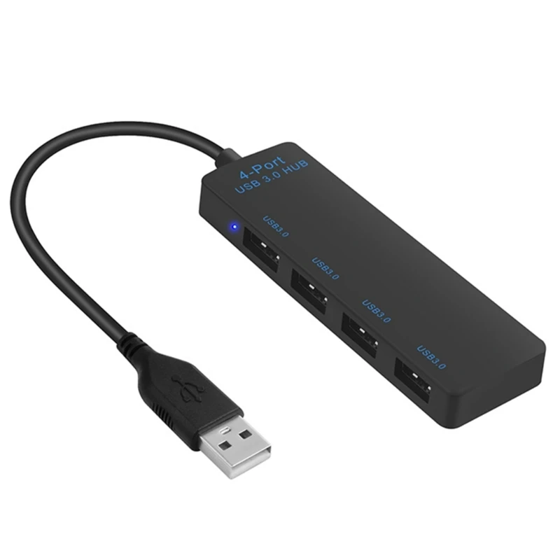 براعة 4Port USB3.0 HUB USB Expander لأجهزة الكمبيوتر المحمولة وأجهزة الكمبيوتر والتلفزيون 5 جيجابت في الثانية