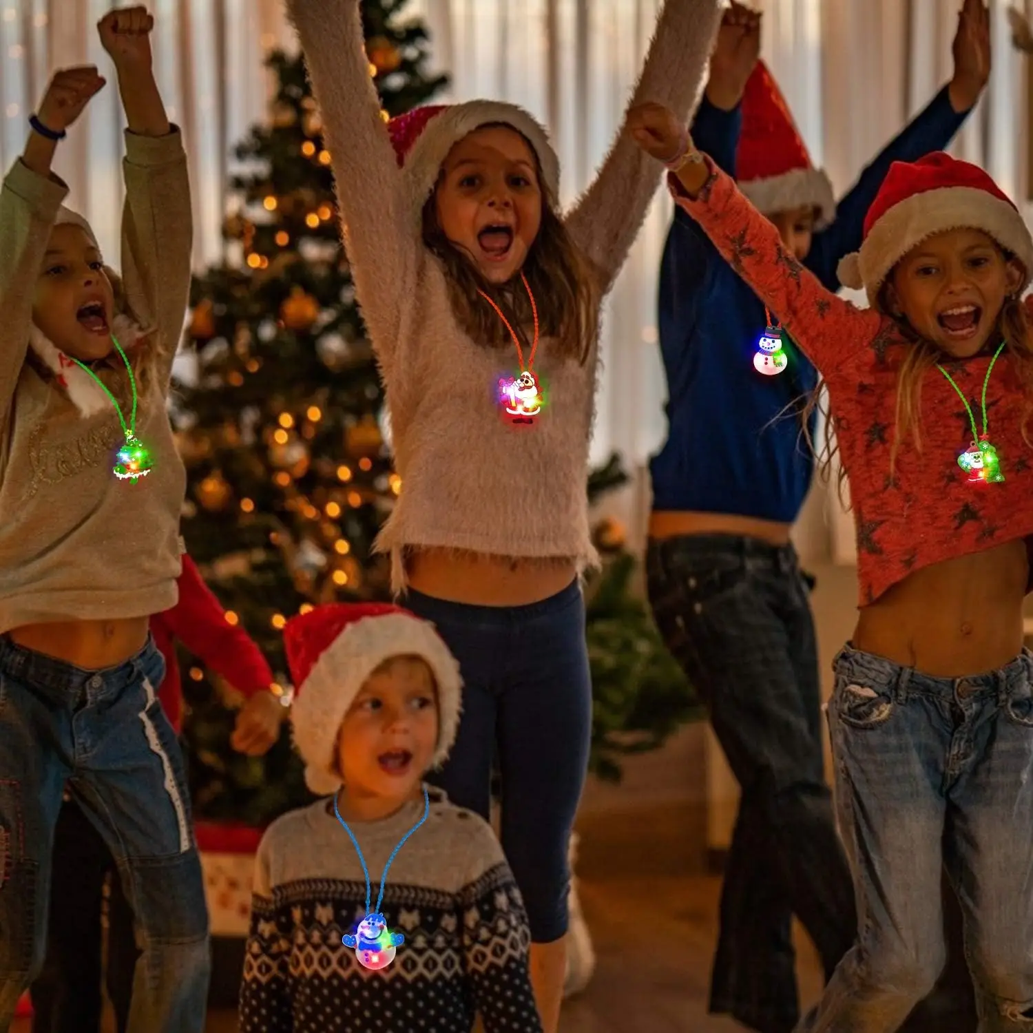 Colar de abóbora led que brilha no escuro, acessório iluminado para festa de halloween, pingente de contas de natal para crianças, presente de carnaval