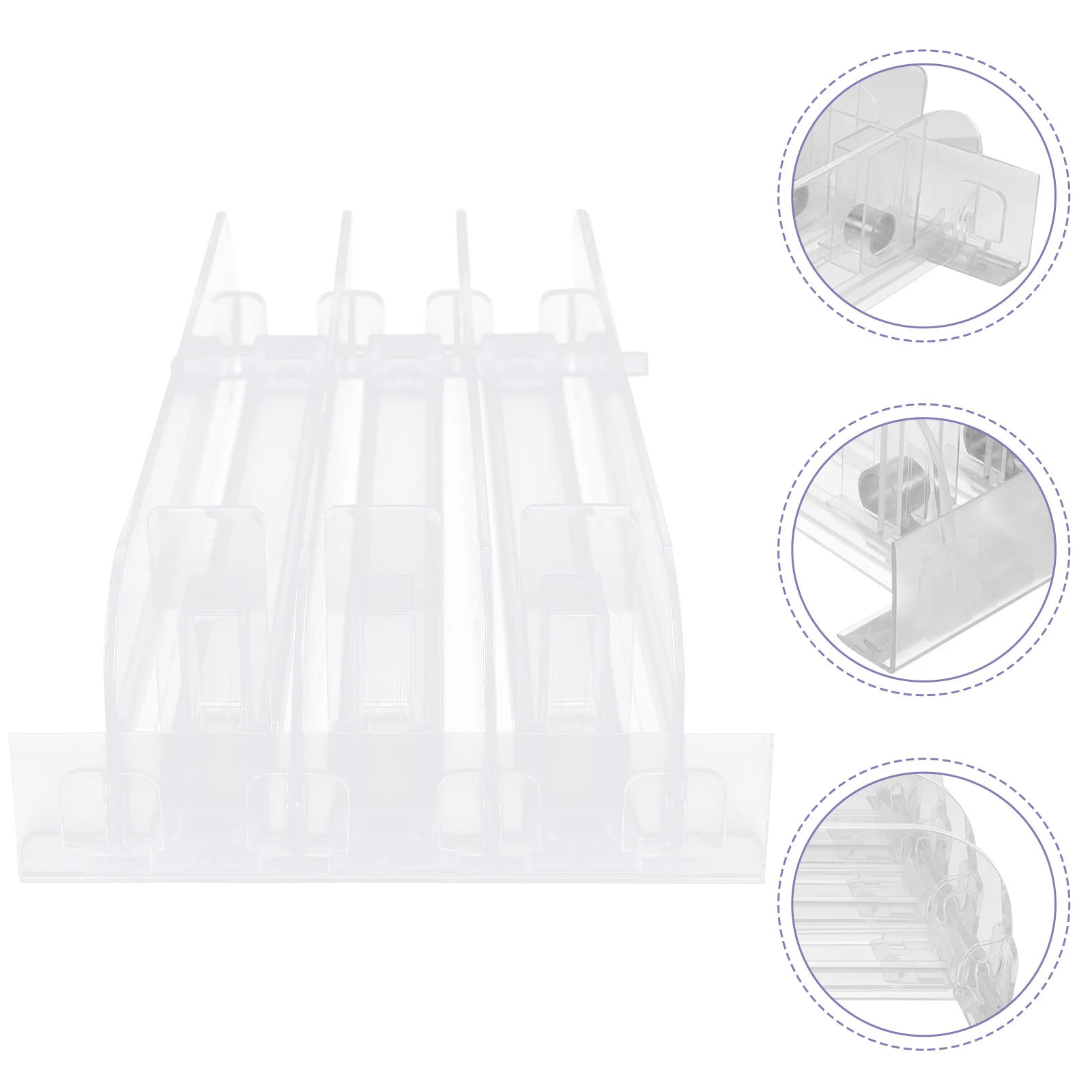 

3Pcs Plastic Drink Pusher for Fridge Shelf Automatic Replenishment Pusher Self Pushing Organizer Compact Bottle Can Dispenser