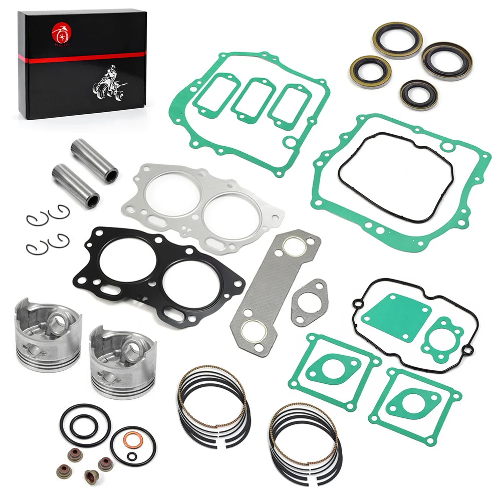 Piston Ring Gasket Seal Kit For EZGO Fuji Robin 295cc EH29C 4 Cycle Gas Golf Cart MCI Engine 1991-2008 OEM 26607-G01 26608-G01