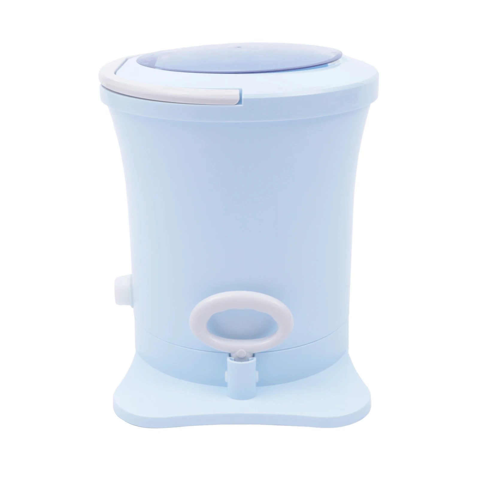 Large Capacity Manual Dehydrator - Blue Enhanced Edition, Non-Electric Foot-Type Dryer with Double-Drive for Quick Spin Drying